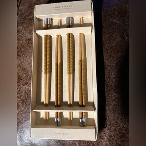 Elegant Silver Chopsticks Set